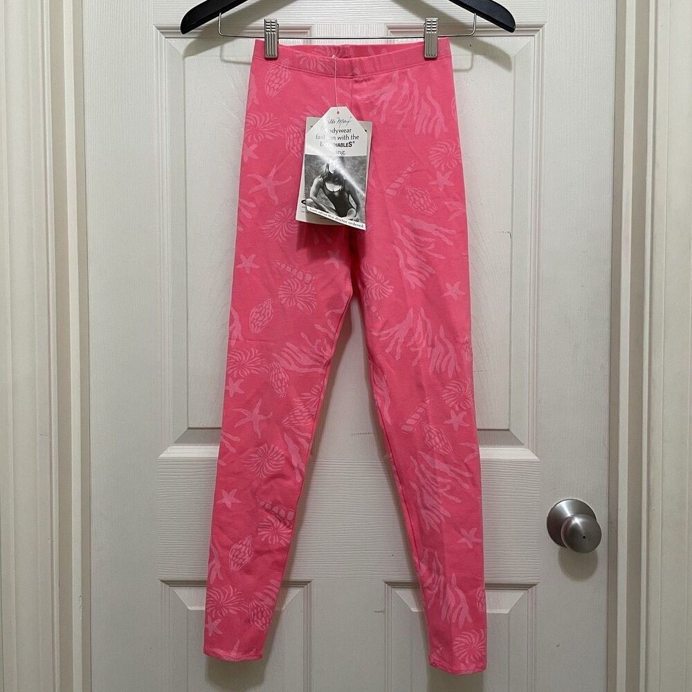 NWT Vintage Gilda Marx California Body Leggings Hot Pink 80s Coastal Beach Small